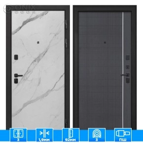 Входная дверь Профит Black Мрамор арктик В-07 Венге