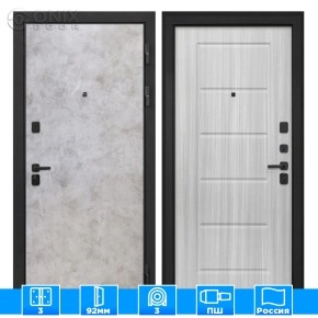 Входная дверь Профит Black Мрамор светлый ФЛ-39 Сандал белый