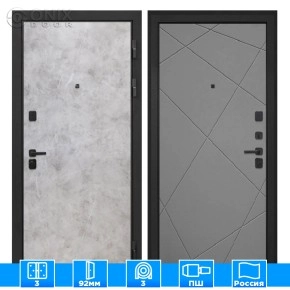 Входная дверь Профит Black Мрамор светлый Лучи-М графит