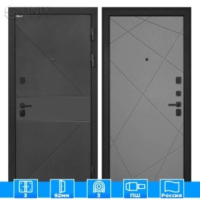 Входная дверь Профит black ФЛ-613 черный (крашеный) Лучи-М графит