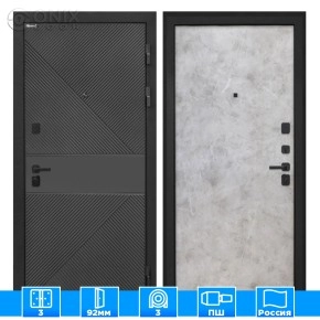 Входная дверь Профит black ФЛ-613 черный (крашеный)й Мрамор светлый