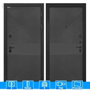 Входная дверь Профит black ФЛ-613 черный (крашеный) ФЛ-613 черный (крашеный)