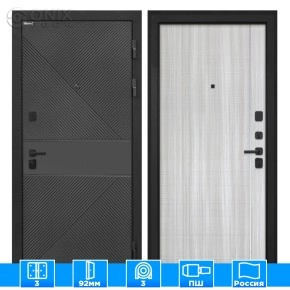 Входная дверь Профит black ФЛ-613 черный (крашеный) В-07 Сандал белый