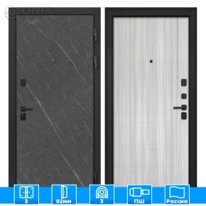 Входная дверь Профит Black Лава В-07 Сандал белый