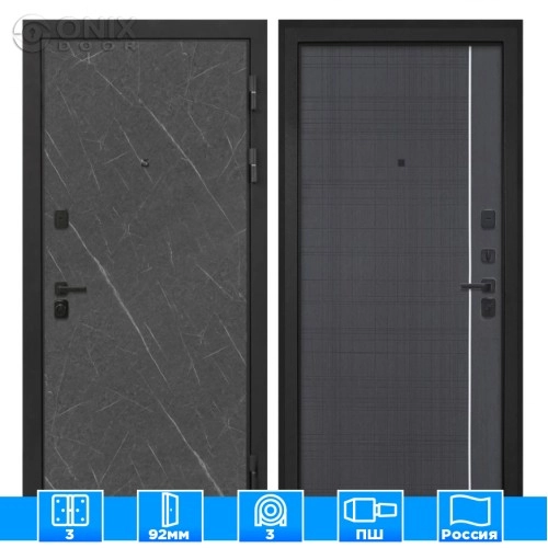 Входная дверь Профит Black Лава В-07 Венге