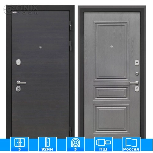 Входная дверь Сицилия Remix Эковенге ФЛ-243-м Графит вуд дуб