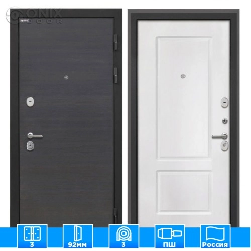 Входная дверь Сицилия Remix Эковенге КВ-2 белая матовая