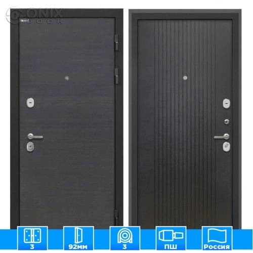 Входная дверь Сицилия Remix Эковенге Лофт черный