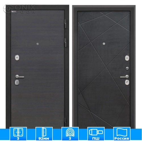 Входная дверь Сицилия Remix Эковенге Лучи-М венге распил кофе