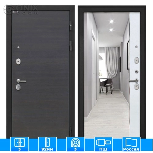 Входная дверь Сицилия Remix эковенге поперечФЛЗ-305 Лофт белый