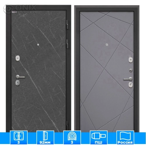 Входная дверь Сицилия Remix Гранит лаваЛучи-М графит