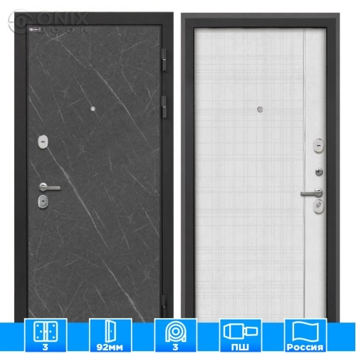 Входная дверь Сицилия Remix Гранит лаваВ-07 Лофт белый