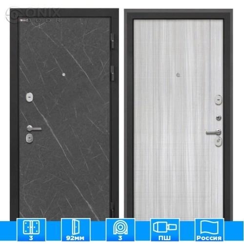 Входная дверь Сицилия Remix Гранит лаваВ-07 Сандал белый