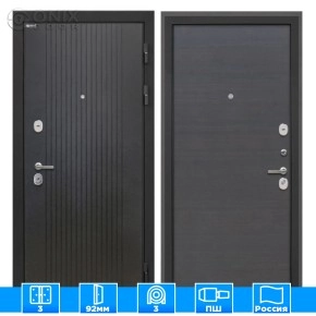 Входная дверь Сицилия Remix Лофт черный Эковенге поперечный