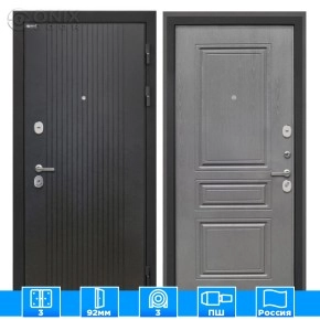 Входная дверь Сицилия Remix Лофт черный ФЛ-243-м Графит вуд дуб