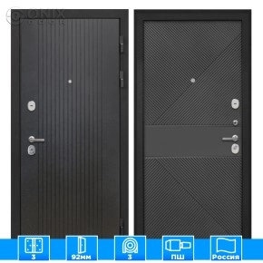 Входная дверь Сицилия Remix Лофт черный ФЛ-613 черный крашеный