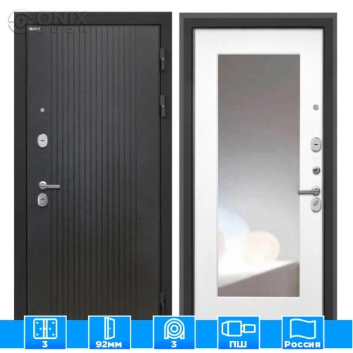 Входная дверь Сицилия Remix Лофт черный ФЛЗ120М