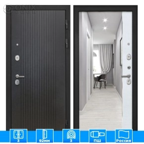 Входная дверь Сицилия Remix Лофт черный ФЛЗ-305 Лофт белый