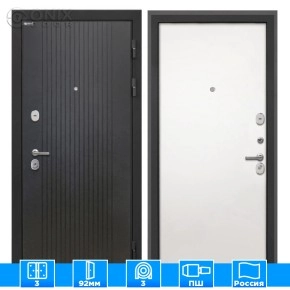 Входная дверь Сицилия Remix Лофт черный Гладкая панель Силк Сноу