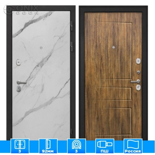 Входная дверь Сицилия Remix Мрамор арктикФЛ-638М Дуб Американский