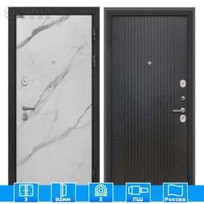 Входная дверь Сицилия Remix Мрамор арктик Лофт черный