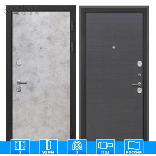 Входная дверь Сицилия Remix Мрамор светлыйЭковенге поперечный