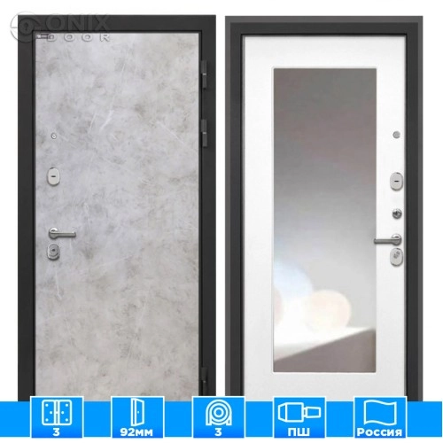 Входная дверь Сицилия Remix Мрамор светлый ФЛЗ120М