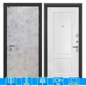 Входная дверь Сицилия Remix Мрамор светлый КВ-2 белая матовая