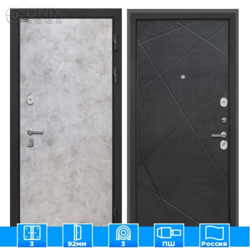 Входная дверь Сицилия Remix Мрамор светлый Лучи-М венге распил кофе