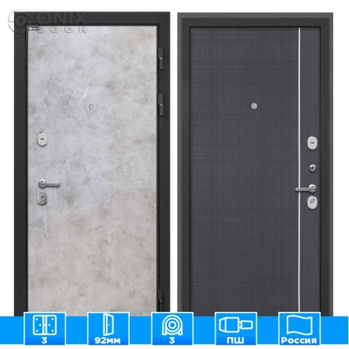 Входная дверь Сицилия Remix Мрамор светлый В-07 Венге