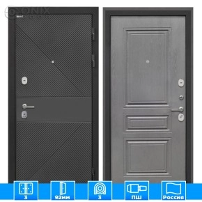 Входная дверь Сицилия Remix ФЛ-613 черный крашеный ФЛ-243-м Графит вуд дуб