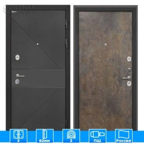 Входная дверь Сицилия Remix ФЛ-613 черный крашеный Гранж