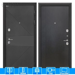 Входная дверь Сицилия Remix ФЛ-613 черный крашеный Лофт черный