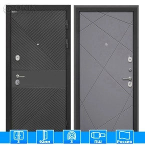 Входная дверь Сицилия Remix ФЛ-613 черный крашеный Лучи-М графит