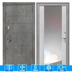 Входная дверь Спарта NEW грей ФЛЗ 516 сосна белая