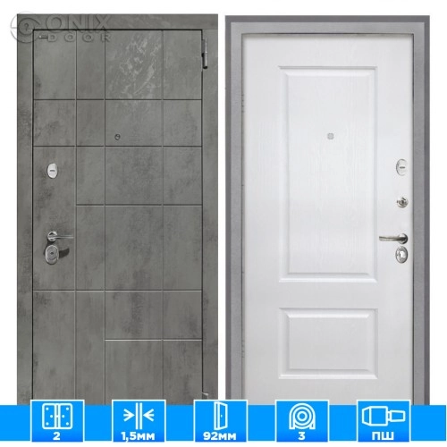 Входная дверь Спарта NEW грей Альба Роял вуд белый