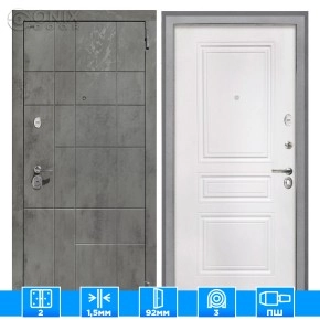 Входная дверь Спарта NEW грей ФЛ-243-м белая матовая