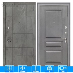 Входная дверь Спарта NEW грей ФЛ-243-м Графит вуд дуб