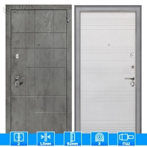 Входная дверь Спарта NEW грей ФЛ-316 белый ясень