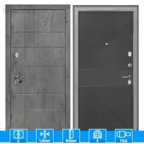 Входная дверь Спарта NEW грей ФЛ 613 черный крашеный
