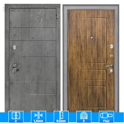 Входная дверь Спарта NEW грей ФЛ-638М Дуб Американский