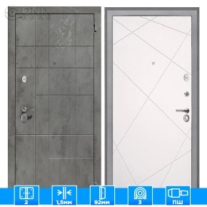 Входная дверь Спарта NEW грей Лучи-М милк