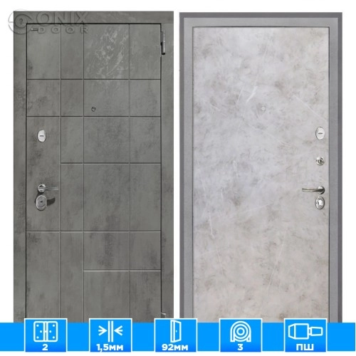 Входная дверь Спарта NEW грей Мрамор светлый
