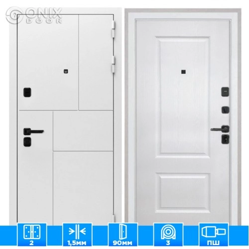 Входная дверь Спарта New White Альба Роял вуд белый