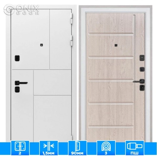 Входная дверь Спарта New White ФЛ-102 сосна белая