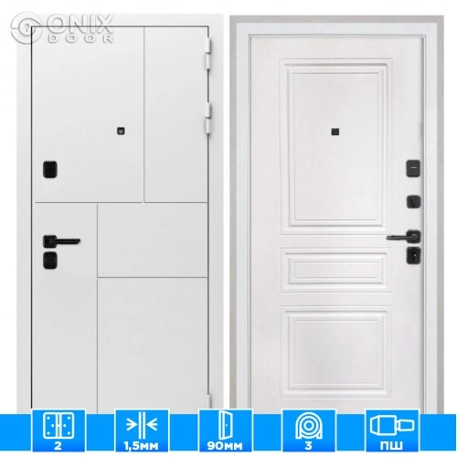 Входная дверь Спарта New White ФЛ-243-м белая матовая