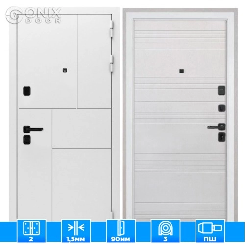 Входная дверь Спарта New White ФЛ-316 белый ясень