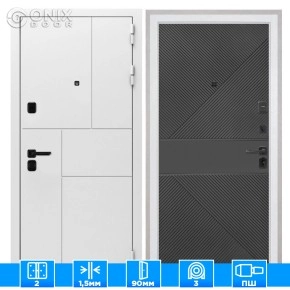 Входная дверь Спарта New White ФЛ 613 черный