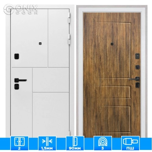 Входная дверь Спарта New White ФЛ-638М Дуб Американский