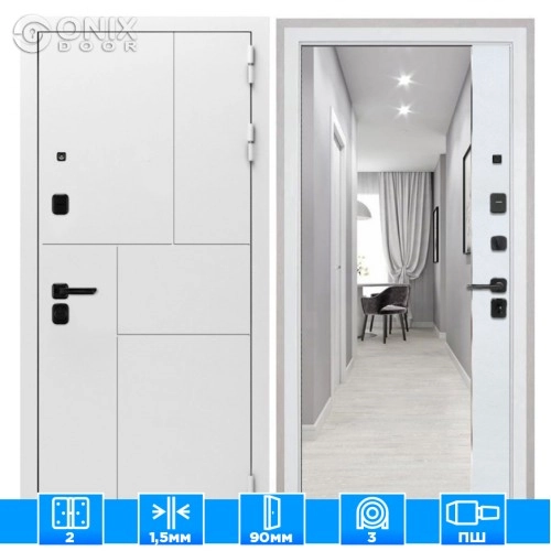 Входная дверь Спарта New White ФЛЗ-305 Лофт белый